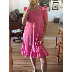 Stark X Pink Ruffle Mini Dress Size Large